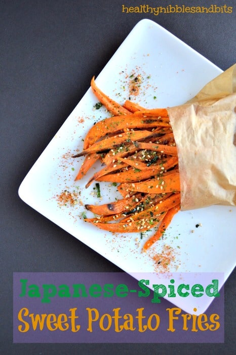 Japanese Spiced Sweet Potato Fries | Healthy Nibbles and Bits