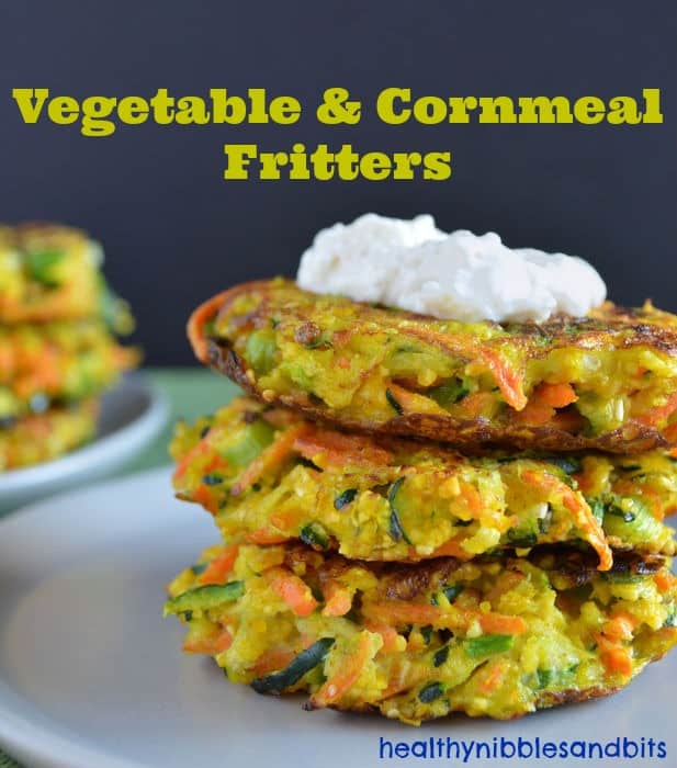 Vegetable and Cornmeal Fritters | Healthy Nibbles and Bits