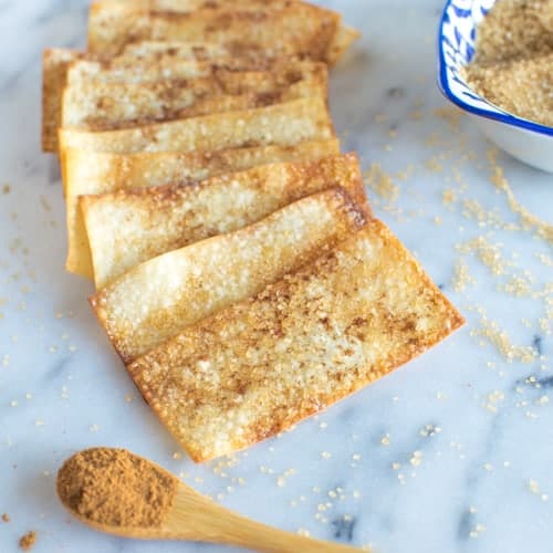 Cinnamon Sugar Crisps | Healthy Nibbles and Bits
