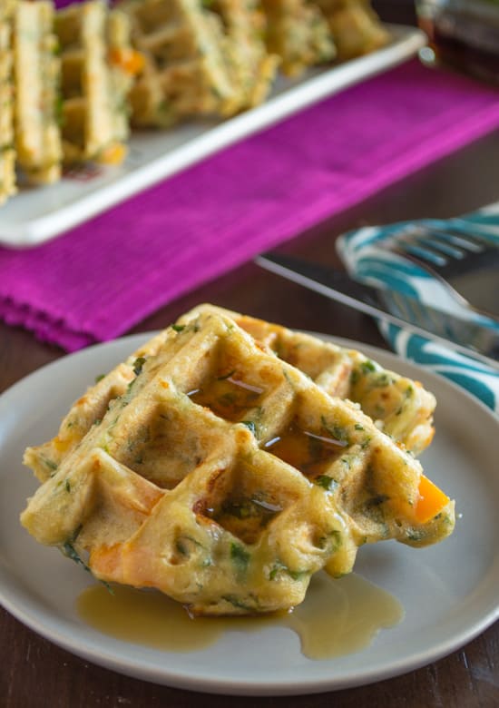 Savory Vegetable Waffles | Healthy Nibbles and Bits