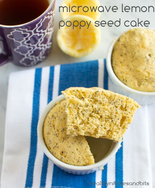 Microwave Lemon Poppy Seed Cake