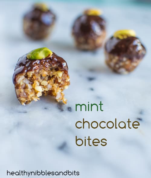Mint Chocolate Bites | Healthy Nibbles and Bits