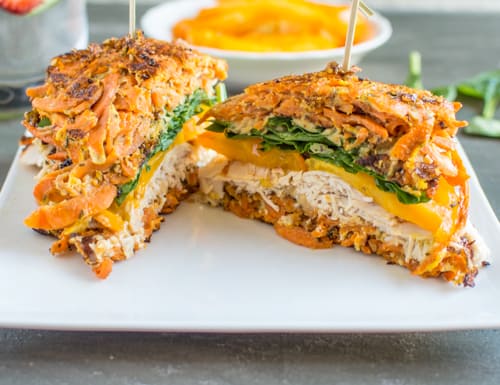 Sweet Potato Turkey Sandwich | Healthy Nibbles and Bits
