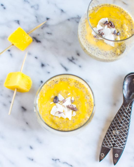 Mango Chia Pudding | Healthy Nibbles and Bits