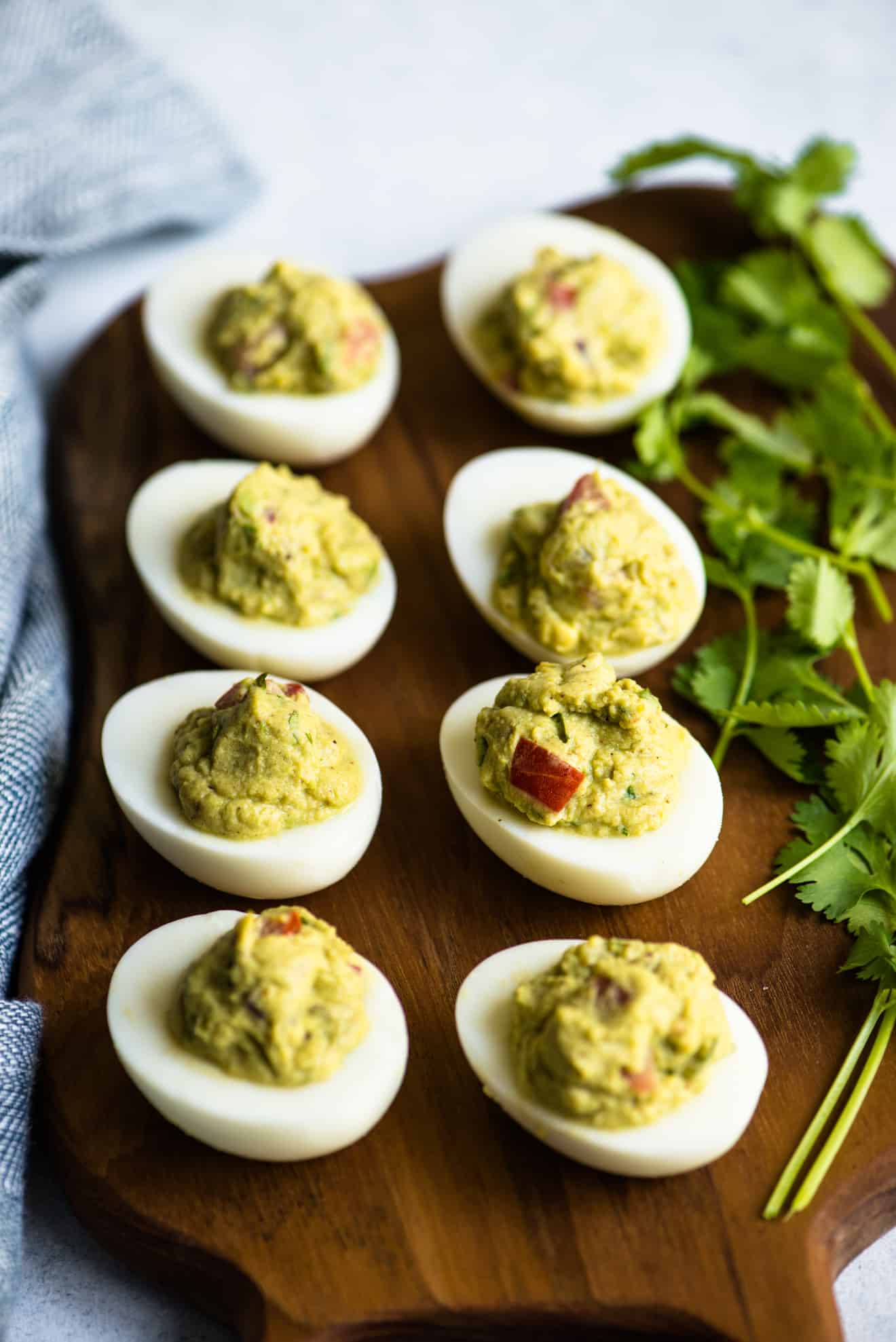 Guacamole Deviled Eggs - easy, healthy paleo snack and appetizer!