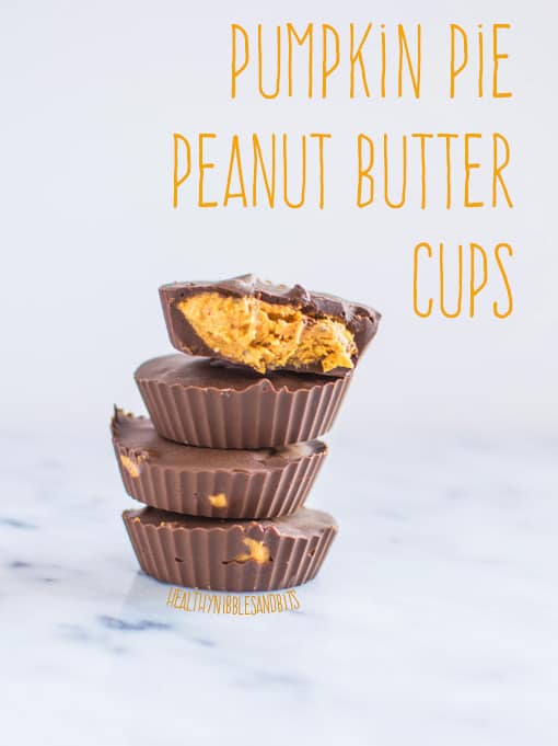 Pumpkin Pie Peanut Butter Cups | healthynibblesandbit.com