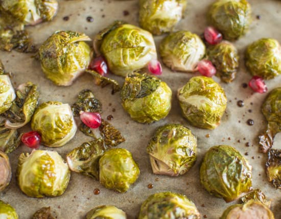 Pomegranate Glazed Brussels Sprouts