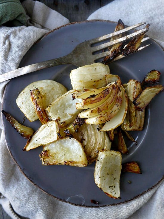 Balsamic and Thyme Roasted Fennel