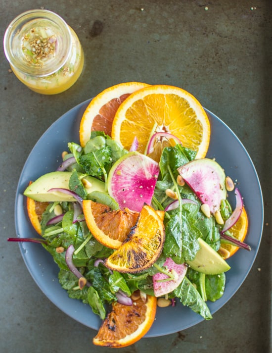 Roasted Orange Rainbow Salad with Asian Orange Vinaigrette | webserie.futebolmilionario.com