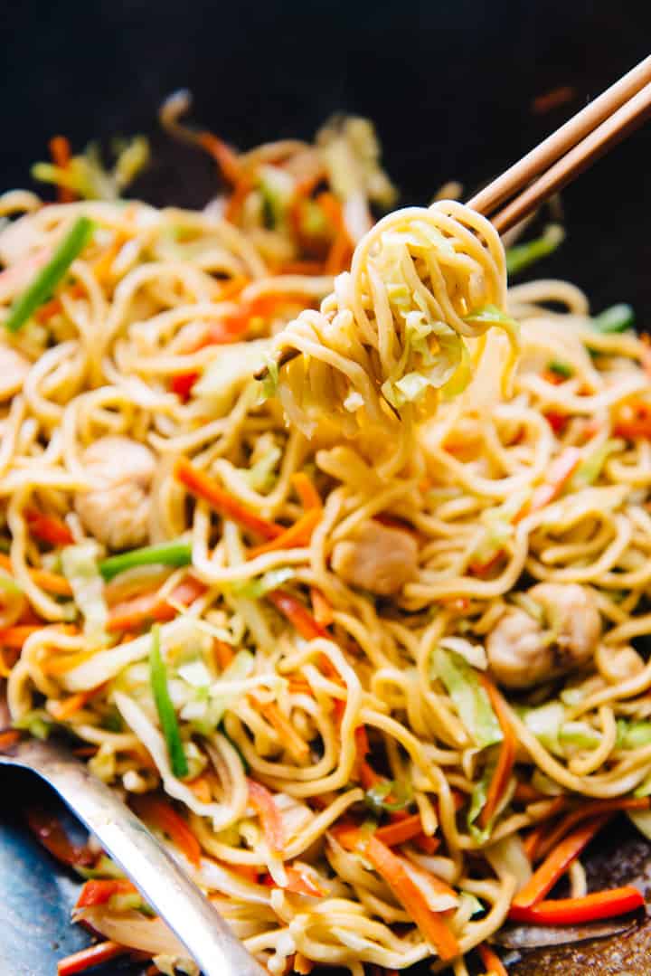30-Minute Chicken Chow Mein Recipe - this chow mein is better than takeout!