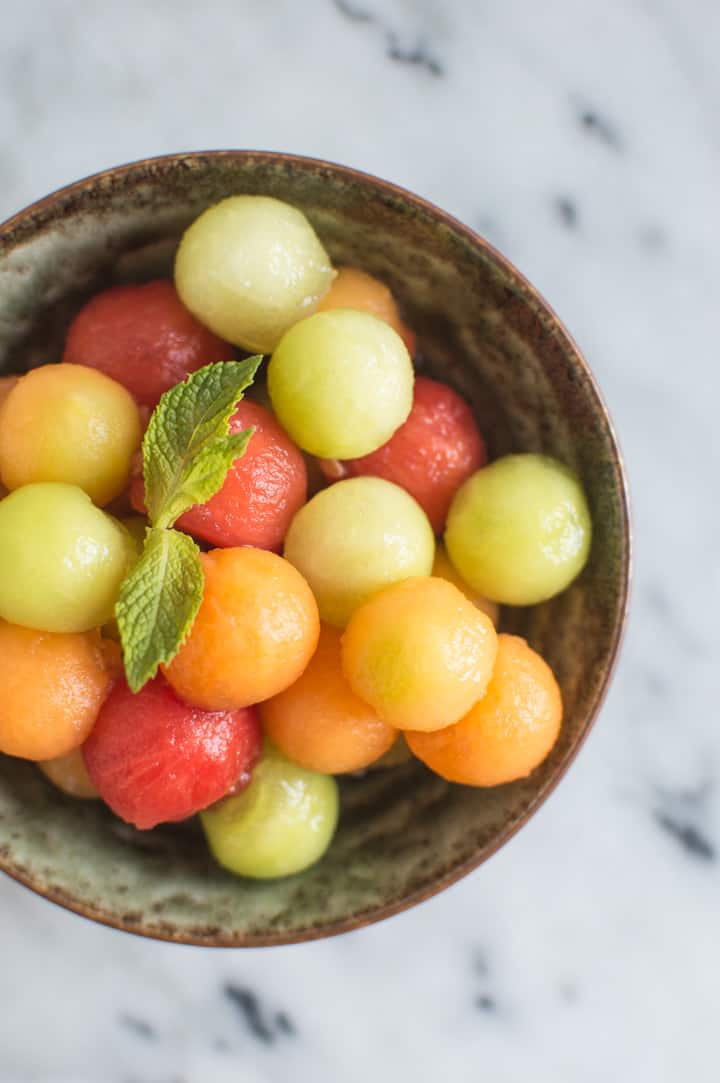 Vodka Infused Melon Balls - perfect for your parties! by @@healthynibs