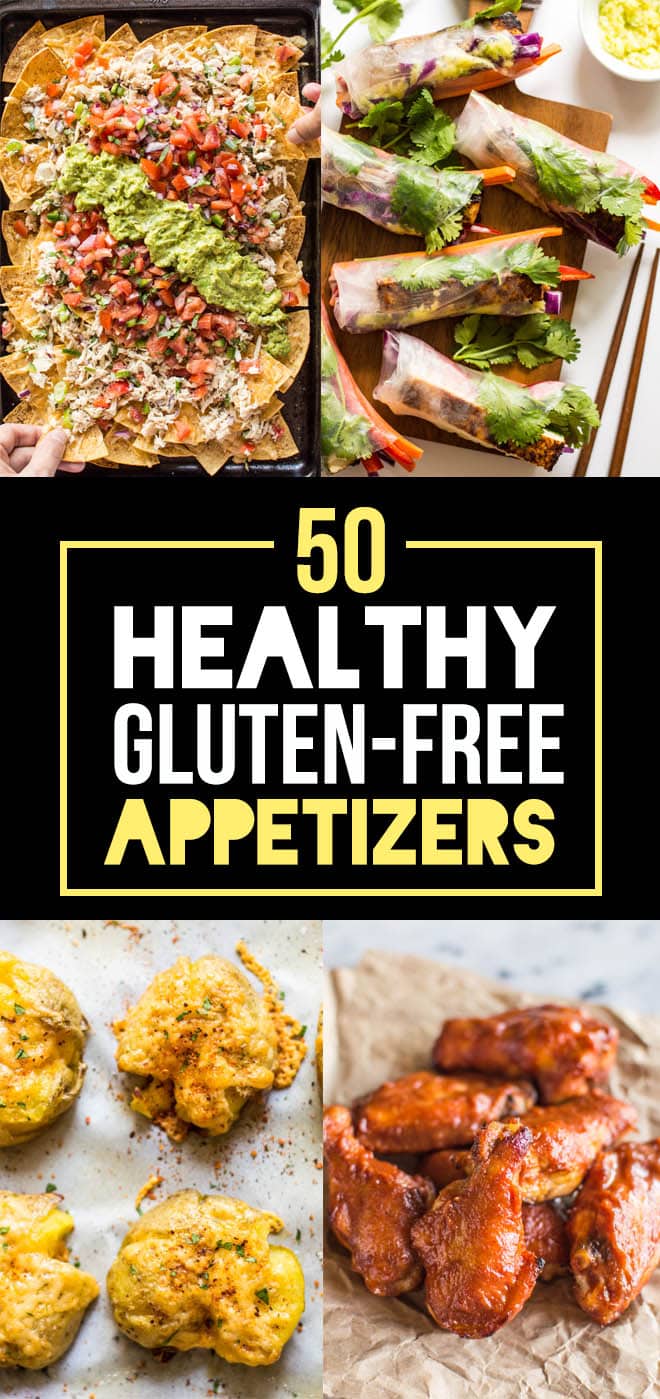 50 Healthy Gluten-Free Appetizers - delicious bites that are perfect for game day or your next party! | webserie.futebolmilionario.com