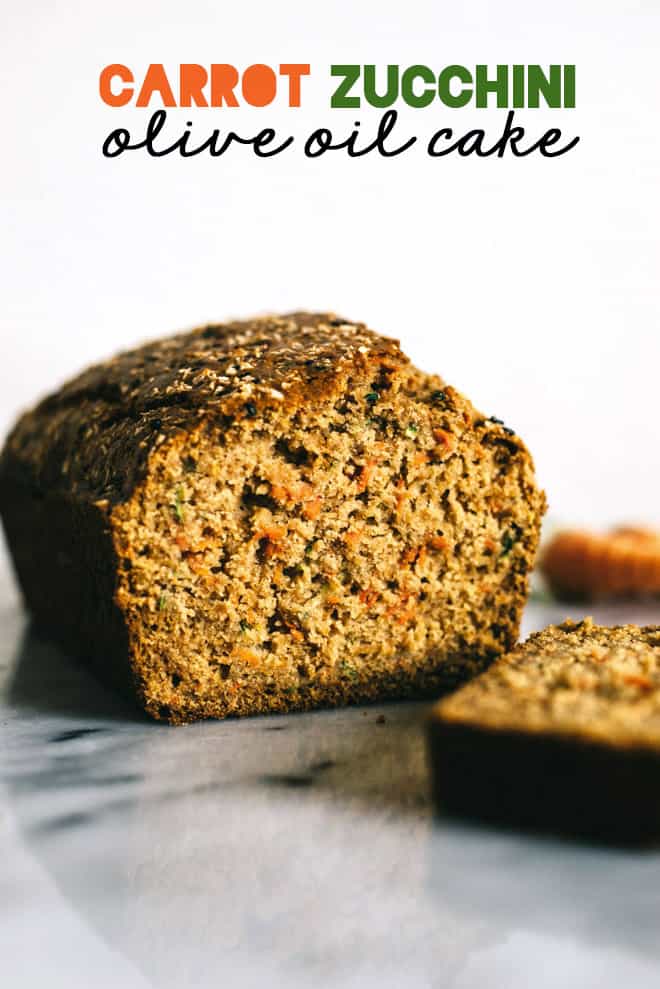 Carrot and Zucchini Olive Oil Cake - easy gluten free dessert! by Lisa Lin of webserie.futebolmilionario.com