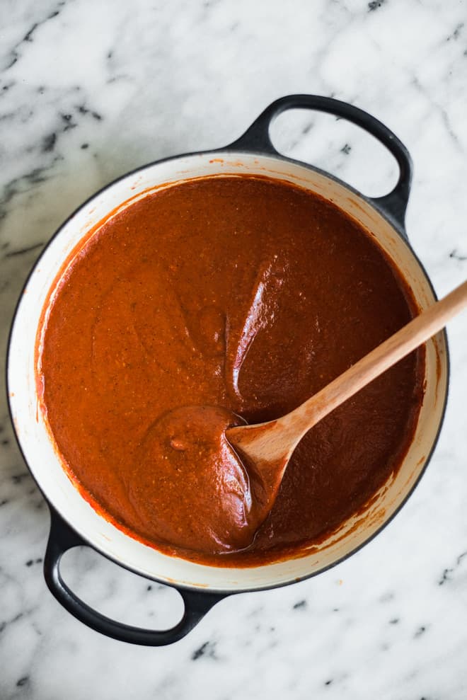 Quick Enchilada Sauce - Out of this world tasty, gluten-free enchilada sauce! Ready in 15 minutes!