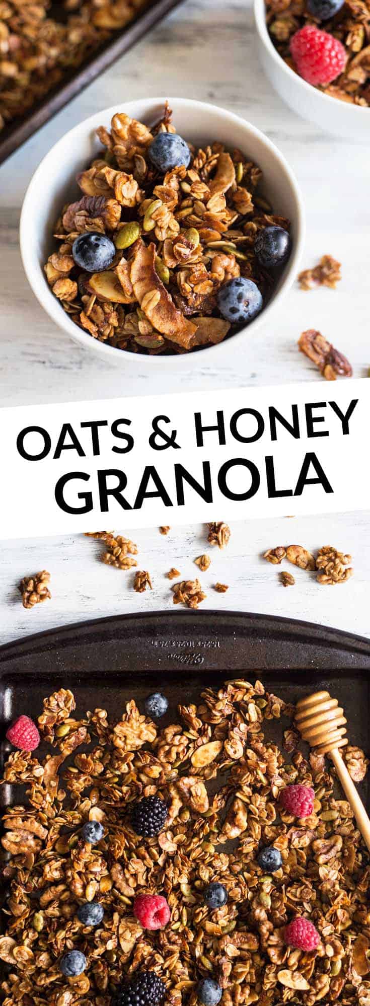 Easy Healthy Granola Recipe with Oats and Honey - gluten free