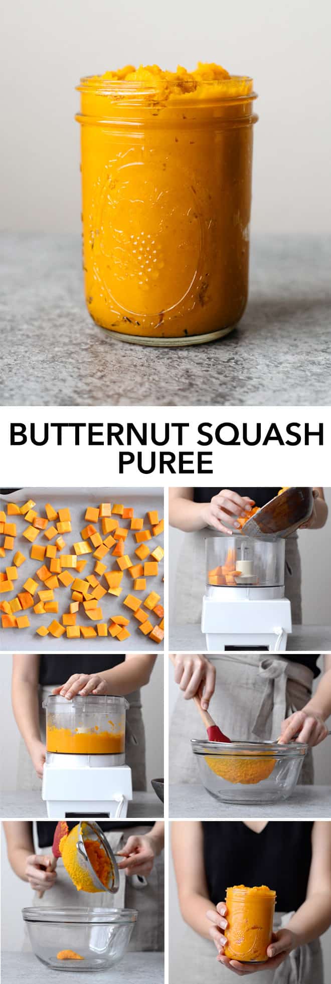 How to Make Butternut Squash Puree - here is a simple way to make butternut squash puree at home! by @healthynibs