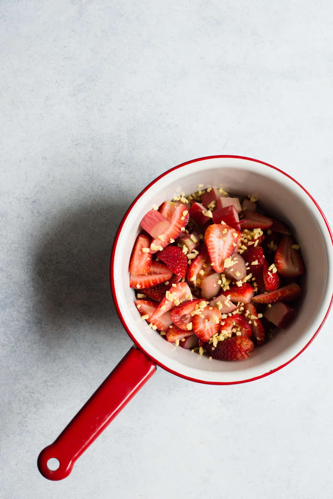 Strawberry Rhubarb Chia Seed Jam - an easy, paleo-friendly jam! 