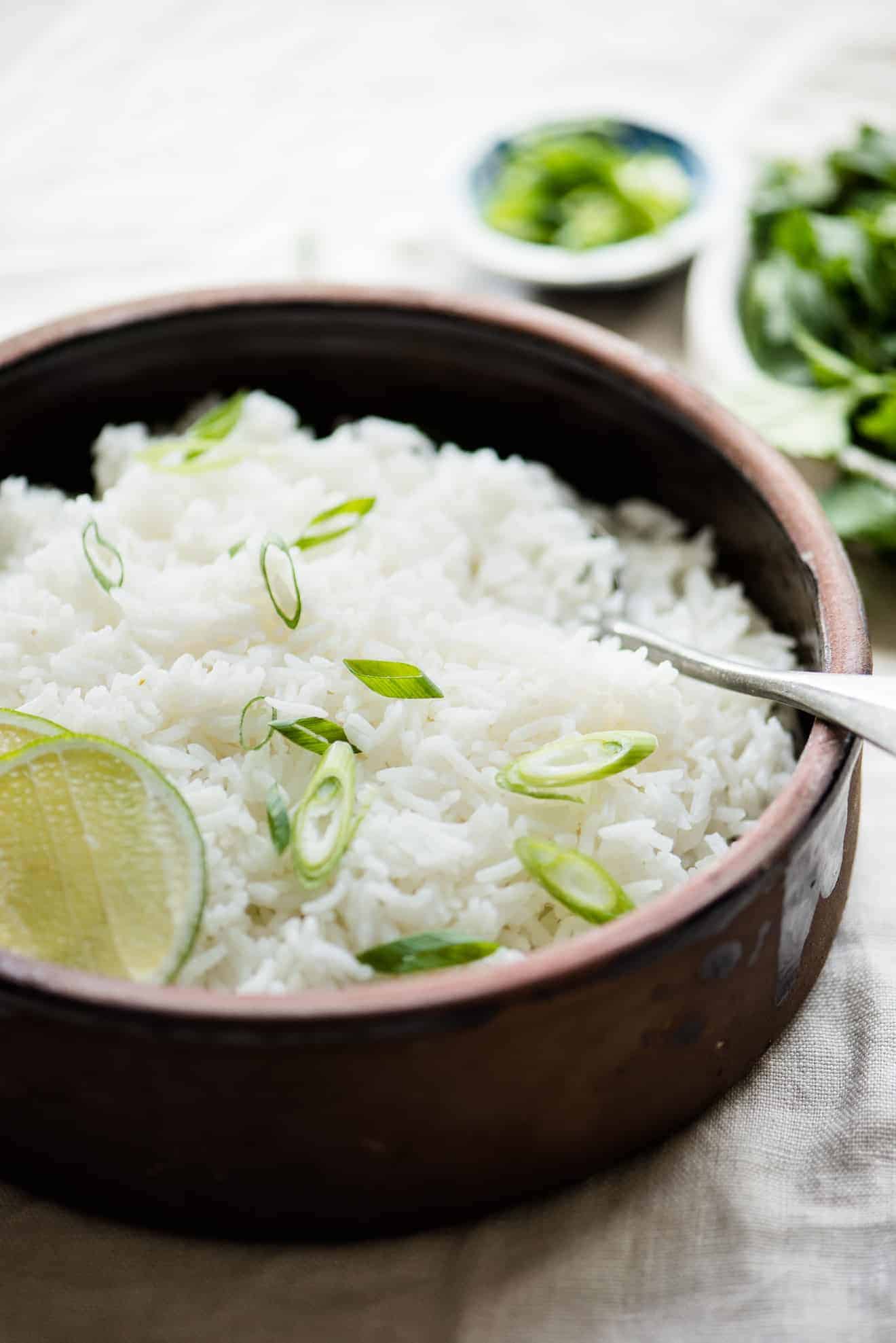 Simple Coconut Rice Recipe - vegan, healthy