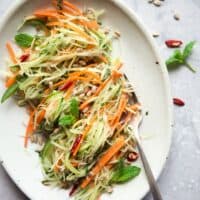 Green Papaya Salad - this healthy vegan salad is great for appetizers!