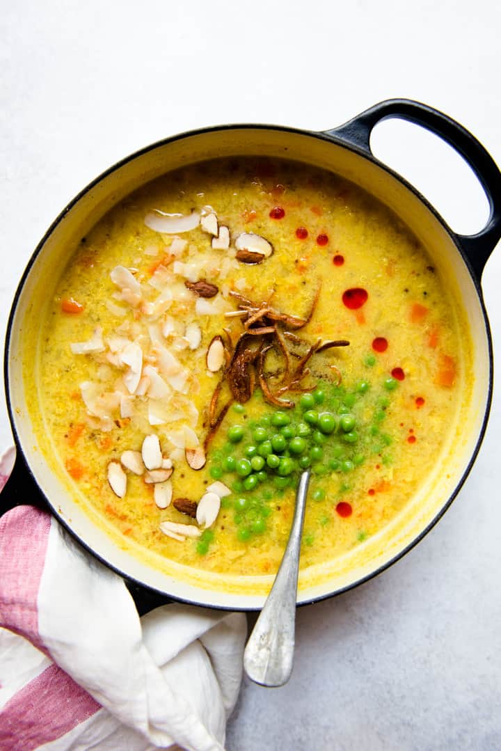 Coconut Red Lentil Soup Recipe (vegan) - delicious one-pot meal