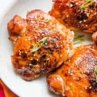 Roasted Sticky Asian Chicken Thighs - perfect work weekdays