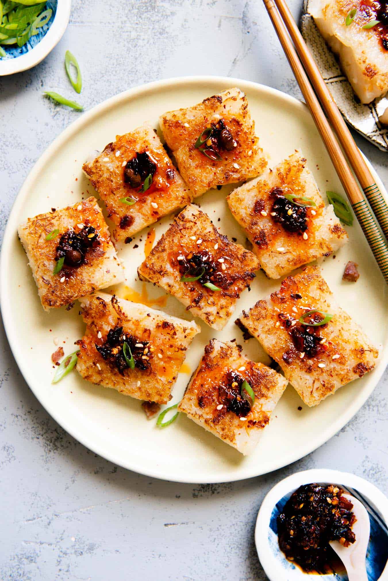 Turnip Cake Recipe - this is a recipe for the classic Chinese lo bak go