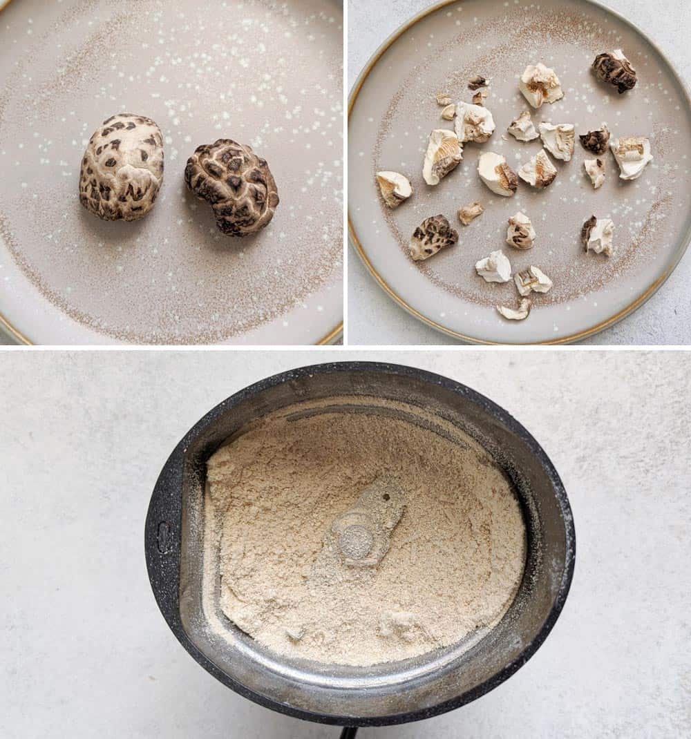 Making Shiitake Mushroom Powder