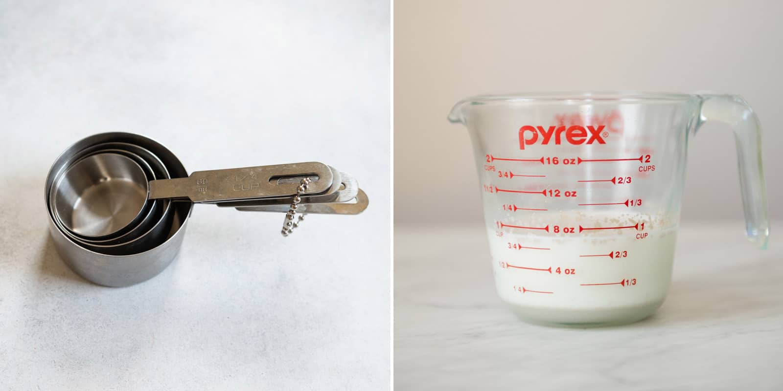 Dry and Liquid Measuring Cups
