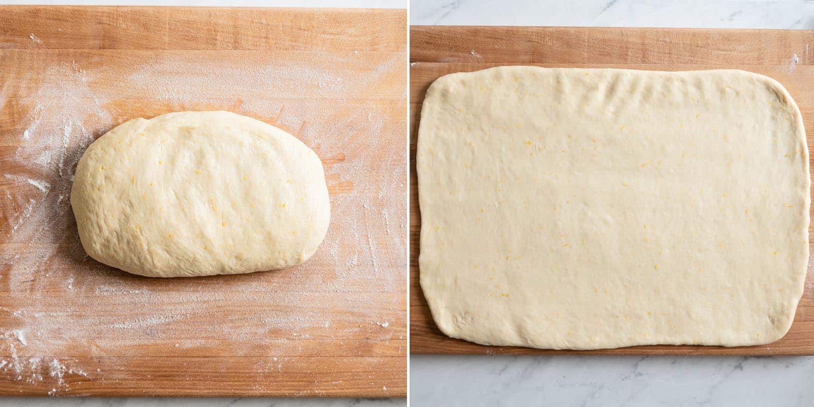 Rolling Out Dough to Rectangle