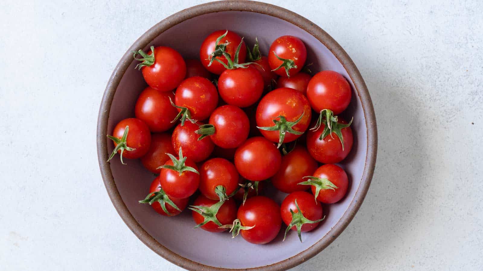 Cherry tomatoes in a bowl