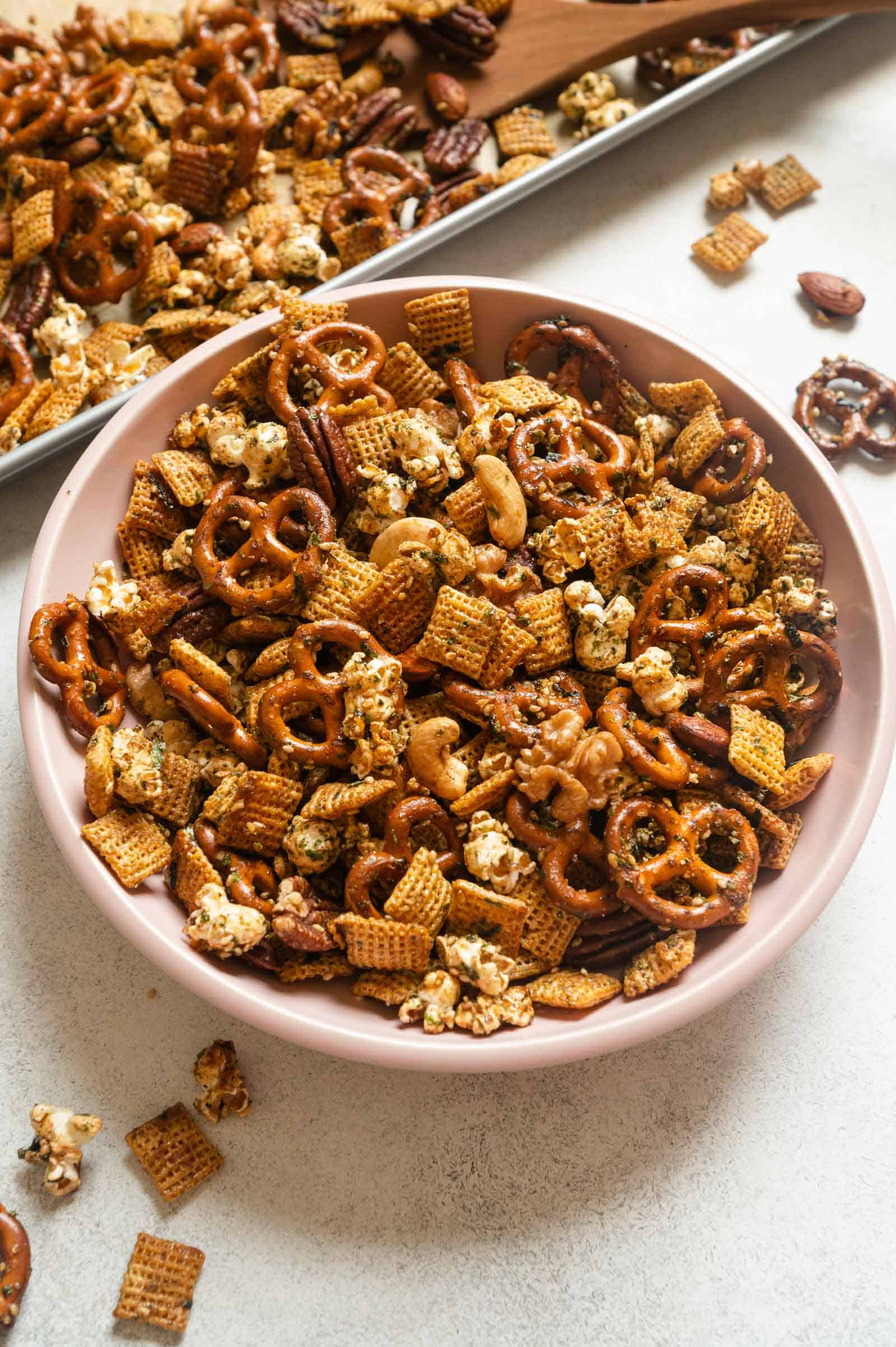 Browned Butter Furikake Chex Mix