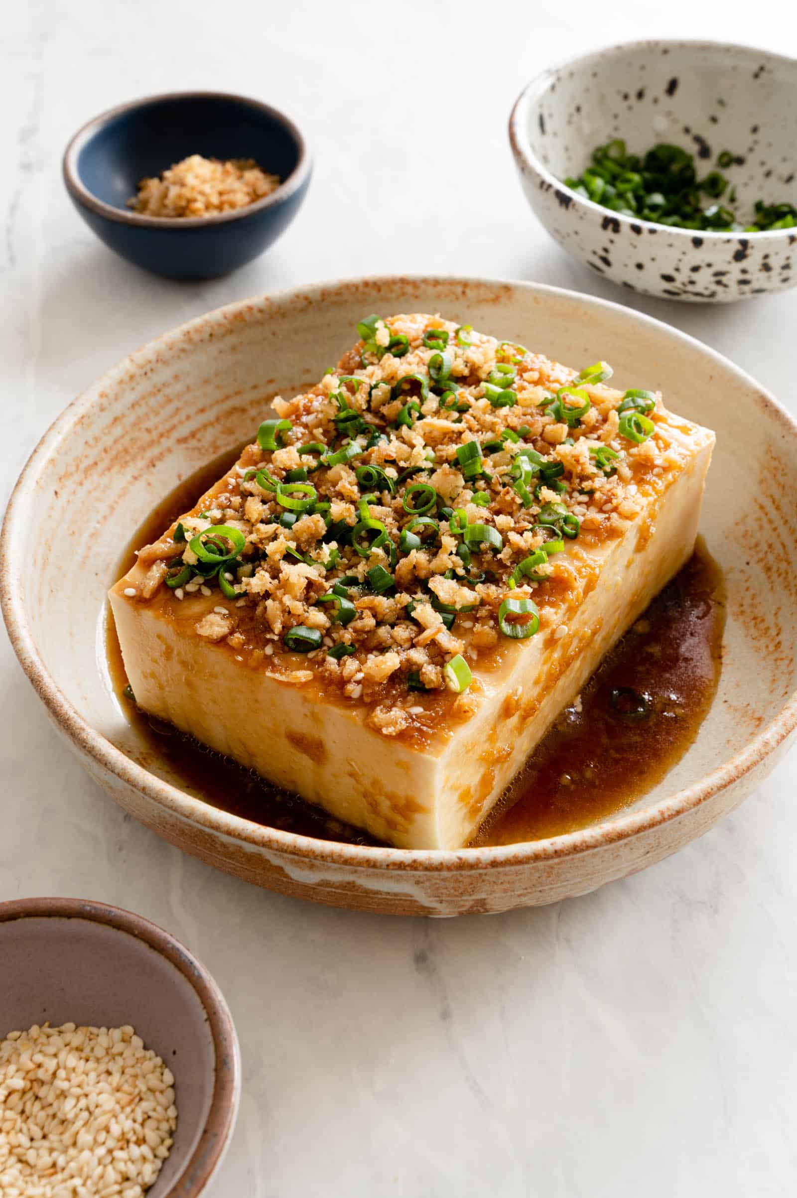Cold Tofu with Tangy Soy Sauce
