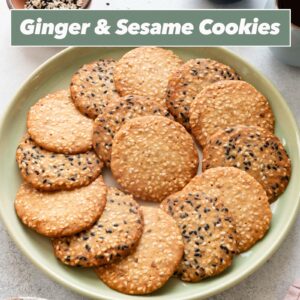 Ginger Sesame Cookies